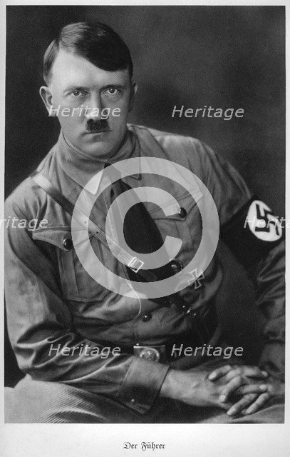 Adolf Hitler, Austrian born dictator of Nazi Germany, c early 1930s(?). Artist: Unknown