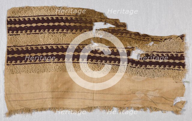 Fragment, Egypt, Roman period (30 B.C.- 641 A.D.)/Arab period (641-969)/Fatimid period (969... Creator: Unknown.