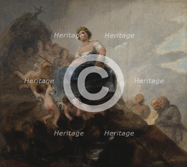 Poetry and Poets, 1800s. Creator: Francisco Goya.