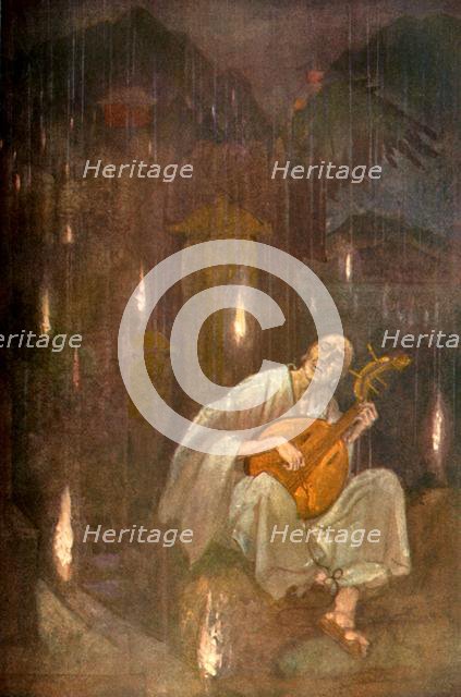 'Hoichi-the-Earless', 1912. Creator: Evelyn Paul.