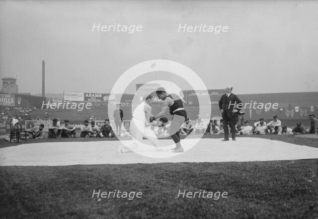 Abe Attell & Young Corbett, 1918. Creator: Bain News Service.