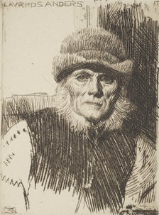 Dalecarlian peasant (Lavards Anders), 1919. Creator: Anders Leonard Zorn.