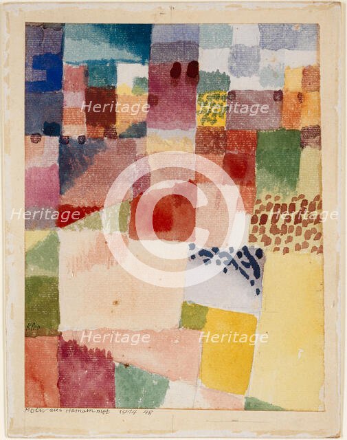 Motif from Hamammet, 1914. Creator: Klee, Paul (1879-1940).