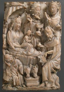 Adoration of the Magi, British, 15th century. Creator: Unknown.