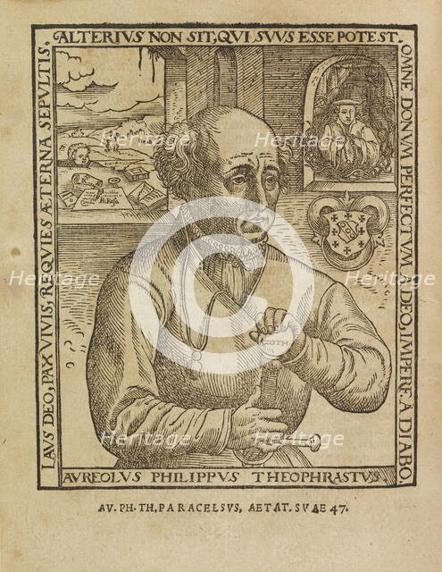 Philippus Theophrastus Aureolus Bombastus von Hohenheim (Paracelsus), 1567. Creator: Hirschvogel, Augustin (1503-1553).
