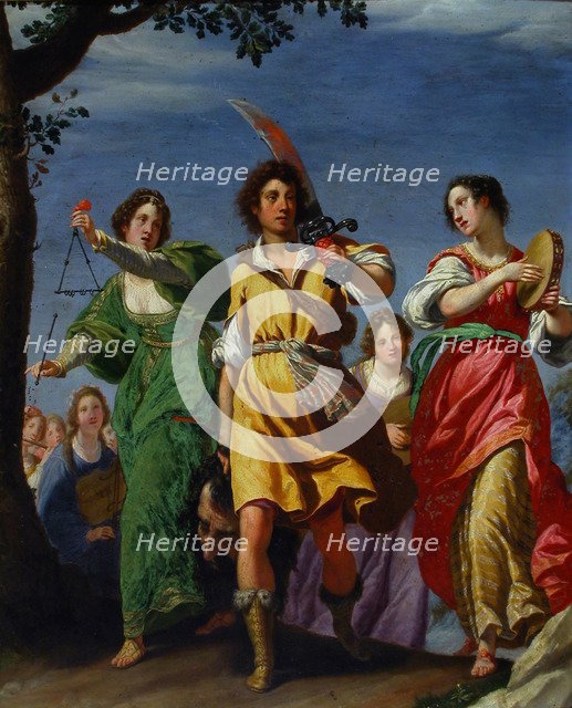 The Triumph of David, 1610. Creator: Rosselli, Matteo (1578-1650).