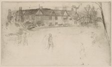 Speke Hall, 1875. Creator: James Abbott McNeill Whistler.