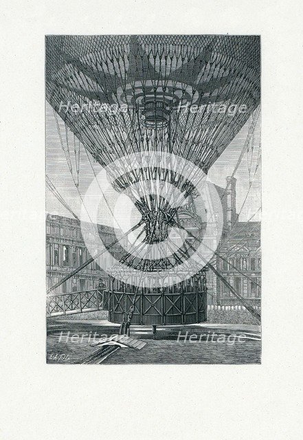 Panoramic Viewing Platform using a Hot Air Balloon, c. 1880. 