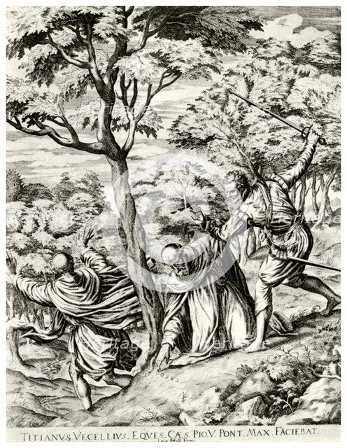 'St Peter Martyr', 16th century, (1937). Artist: Luca Bertelli