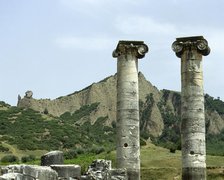 Ionic columns, Temple of Artemis, Sardis, Turkey, 1999. Creator: Unknown.