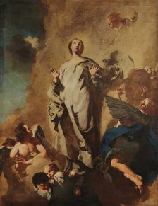 The Immaculate Conception and Angels, 1745. Creator: Piazzetta, Gian Battista (1683-1754).