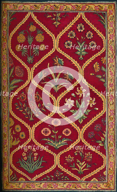 'Woollen Carpet. Indian (Royal Factory of Lahore); 17th Century', 1903. Artist: Unknown.