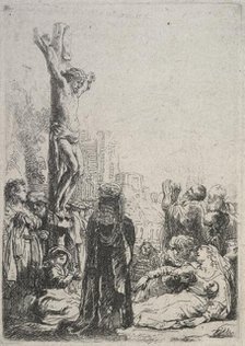 The crucifixion: small plate, c.1635. Creator: Rembrandt Harmensz van Rijn.