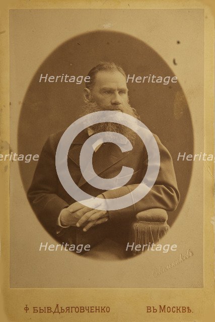 Portrait of the author Count Lev Nikolayevich Tolstoy (1828-1910).