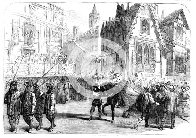 Scene from "King Richard the Second", at the Princess' Theatre, 1857. Creator: Unknown.