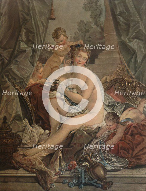 'La Toilette De Venus', (Venus Bathing), 1783, (1913). Artist: Jean Francois Janinet.