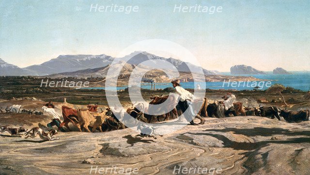 'A View of Marseille', c1829-1863. Artist: Emile Charles Joseph Loubon