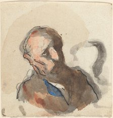 Head of a Man. Creator: Honore Daumier.