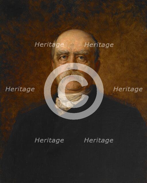 Portrait of Otto Eduard Leopold von Bismarck, 19th century. Creator: Franz von Lenbach.