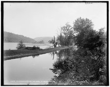 The Susquehanna and old canal at Shickshinny, Pa., between 1890 and 1901. Creator: Unknown.