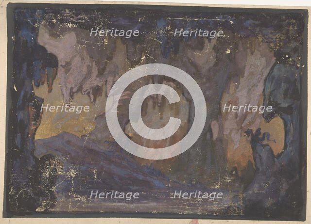 Design for a Stage Set at the Opéra, Paris, 1830-90. Creator: Eugene Ciceri.