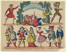 Characters and Scenes, from Jack the Giant Killer, Plate 1 for a Toy Theater, 1870-90. Creator: Benjamin Pollock.