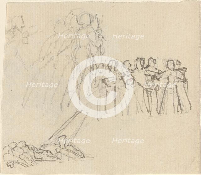 Sheet of Studies [recto and verso]. Creator: John Flaxman.