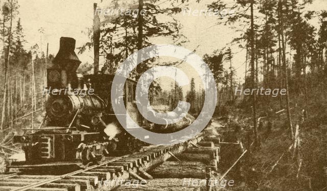'A Logging Railway, British Coumbia', 1930. Creator: ENA.