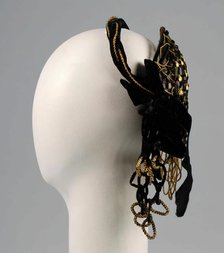 Evening headdress, American, ca. 1855. Creator: Unknown.