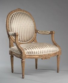 Armchair (Fauteuil), c. 1765. Creator: Jean-Baptiste II Tilliard (French, 1797).