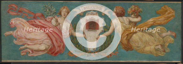 Study for Mural at Hotel Manhattan, "Peace and Plenty", ca. 1901. Creator: Kenyon Cox.