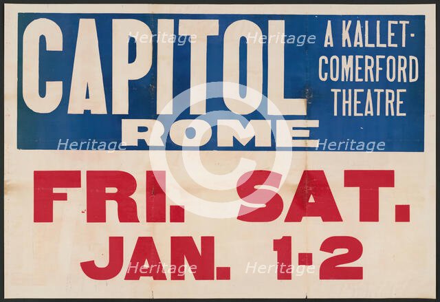 Federal Varieties, Rome, New York State, [193-]. Creator: Unknown.