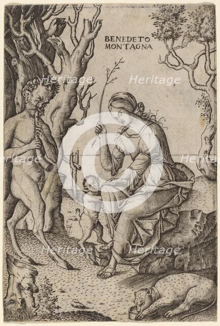 Satyr Family, c. 1512/1520. Creator: Benedetto Montagna.