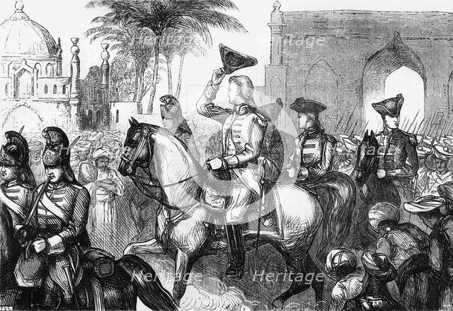 'General Goddard Entering Surat', c1891. Creator: James Grant.