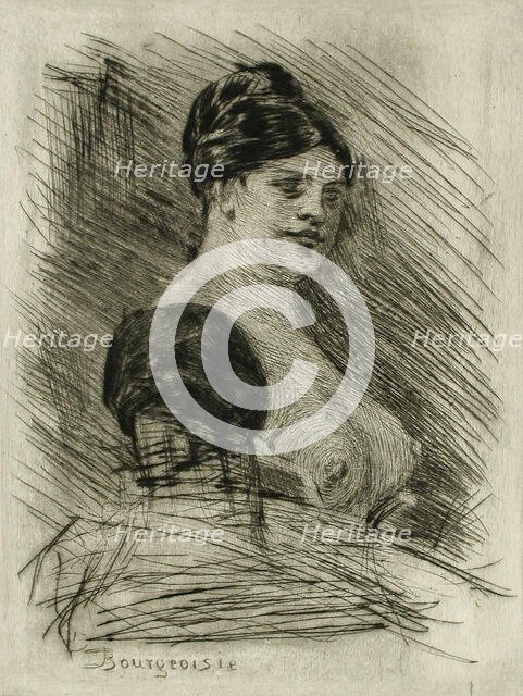 Bourgeoisie, between circa 1875 and circa 1880. Creator: Félicien Rops.