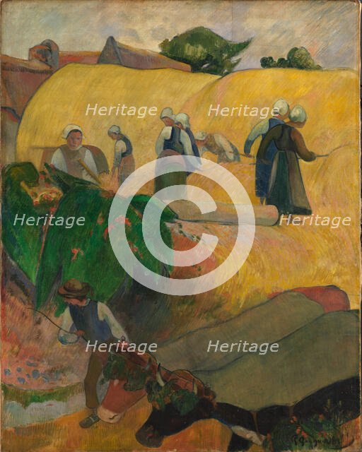 The Haystacks, 1889. Creator: Gauguin, Paul Eugéne Henri (1848-1903).