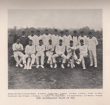 The Australian cricket team of 1912. Artist: Unknown