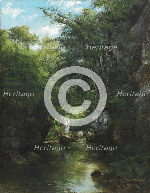 The Water Stream, La Brème, 1866. Creator: Gustave Courbet.