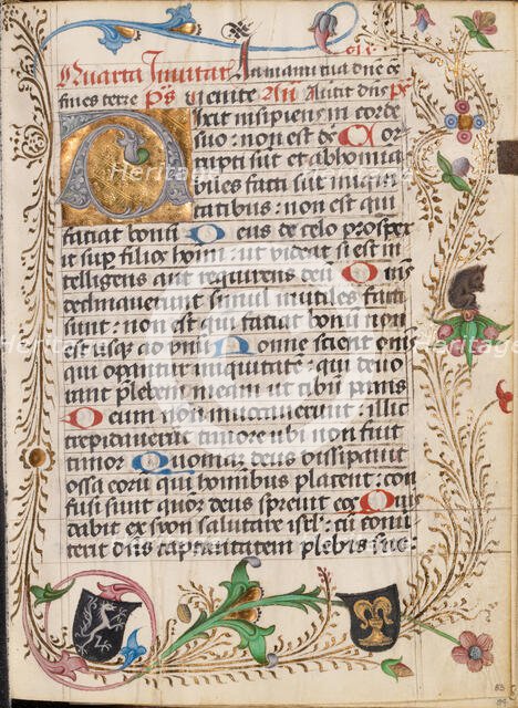 Decorated Initial D; Diurnal, about 1485. Creator: Unknown.