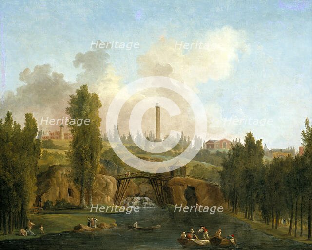 View of the Park of Méréville, 1790. Creator: Hubert Robert.