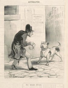 Une mission délicate, 19th century. Creator: Honore Daumier.