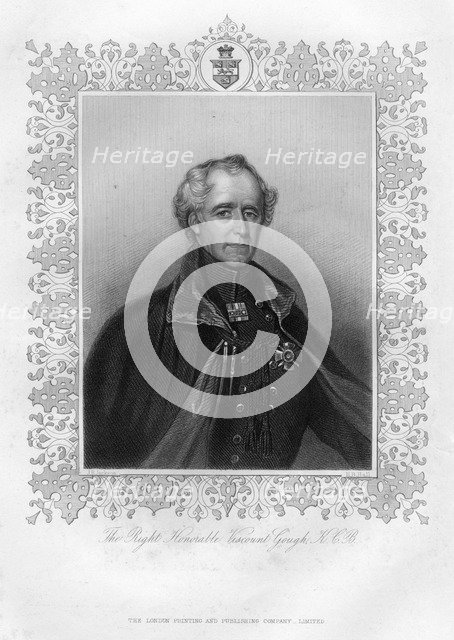 The Right Honourable Viscount Gough, 19th century.Artist: J Jackson
