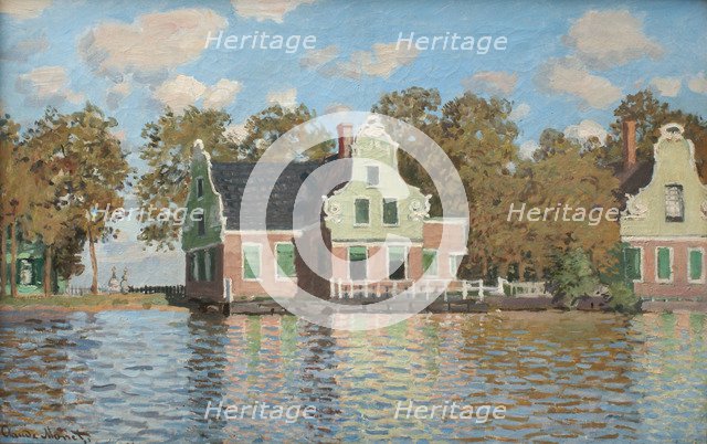Houses at the bank of the river Zaan, 1871-1872. Artist: Monet, Claude (1840-1926)
