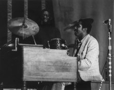 Jimmy Smith on stage playing a Hammond Organ, 1968. Creator: Brian Foskett.