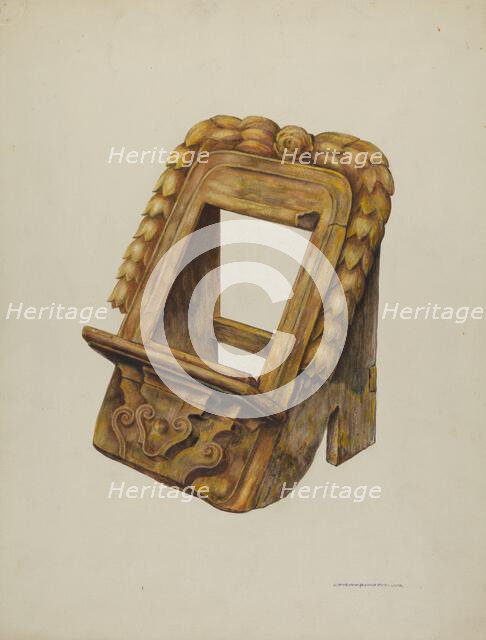 Missal Stand, 1937. Creator: Gerald Transpota.