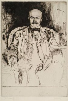 Joseph Benwell Clark, 1910. Creator: William Strang.