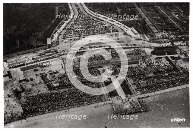 Aerial view of Berlin Tempelhof airport, Germany, from a Zeppelin, c1931 (1933). Artist: Unknown