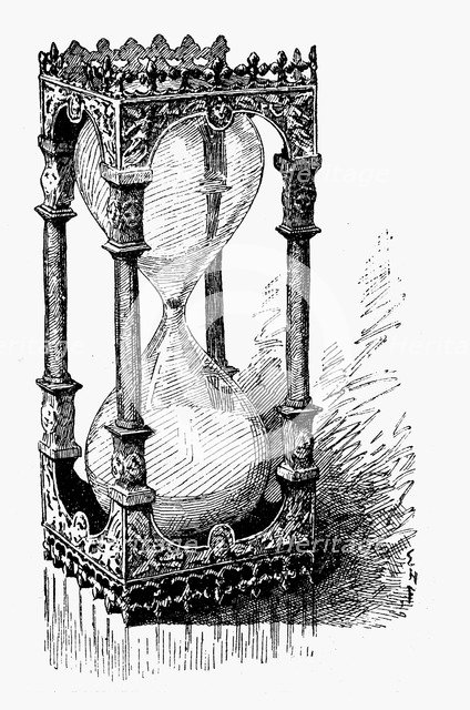 Hourglass, 1887. Artist: Unknown