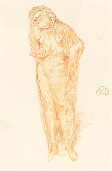 Draped Figure, Standing, 1891. Creator: James Abbott McNeill Whistler.
