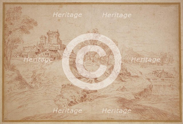 Landscape with a Castle, 1716/18. Creator: Jean-Antoine Watteau.